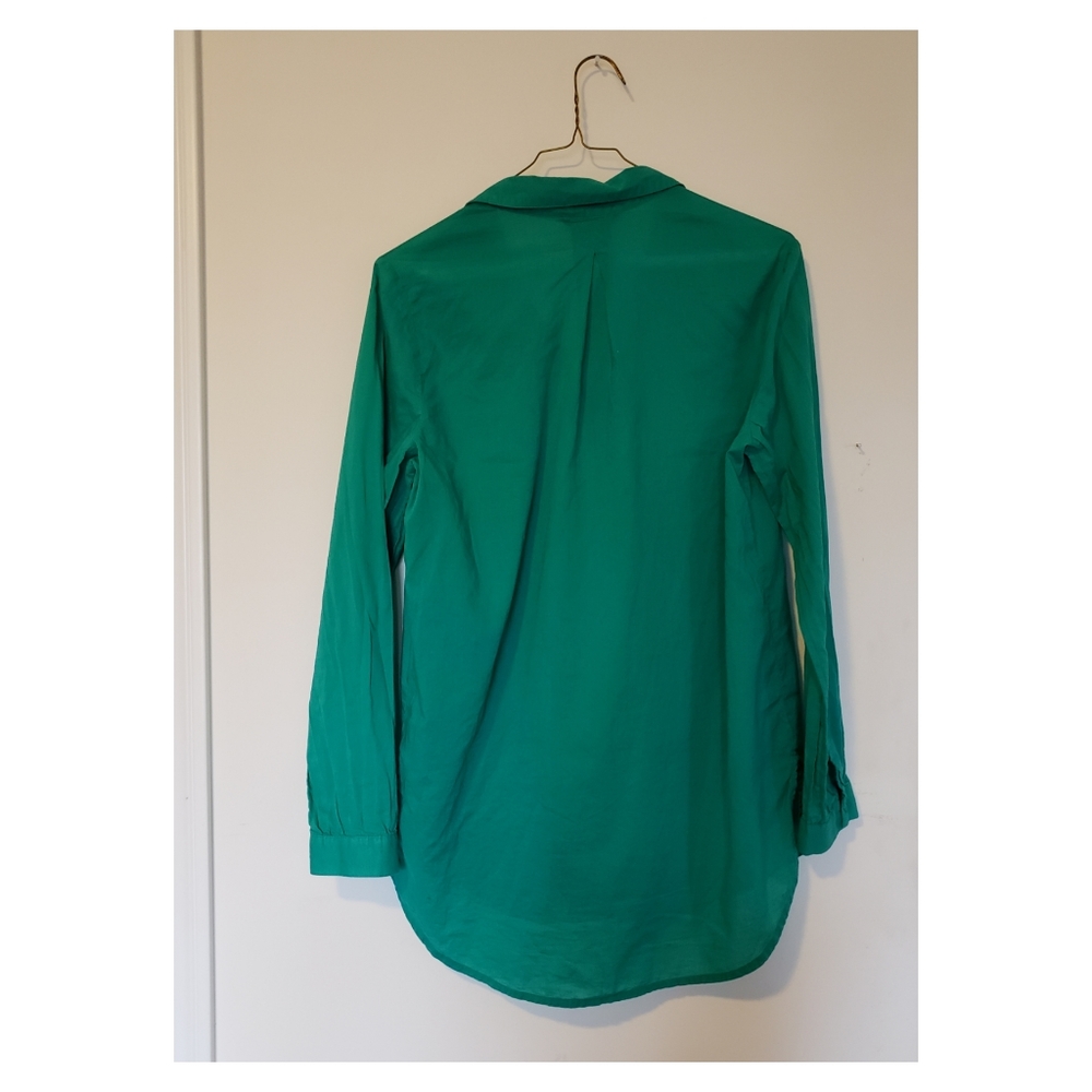 teal button down - Picture 2 of 4